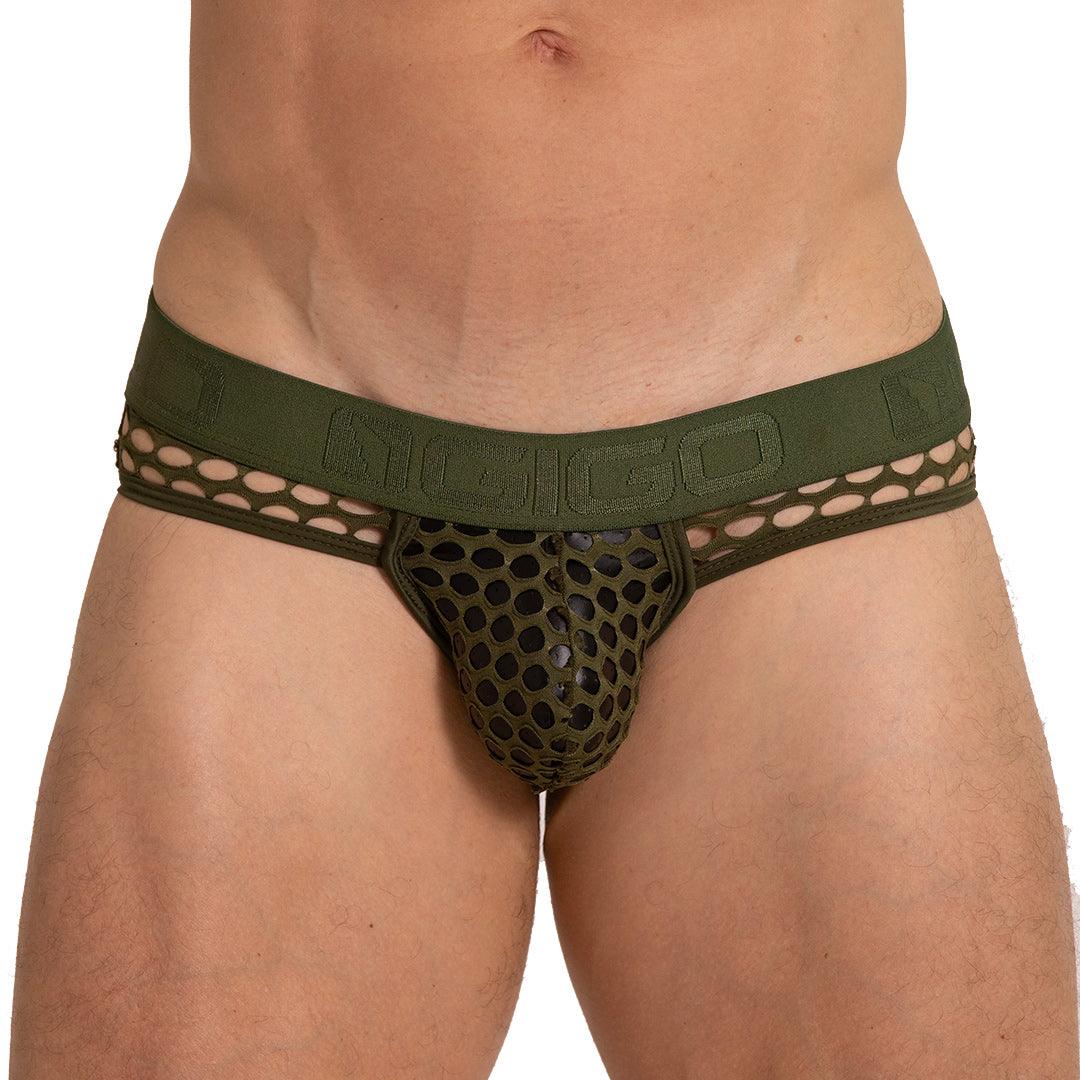 HOLE GREEN BRIEF JOCK - Gigo Underwear Colombia