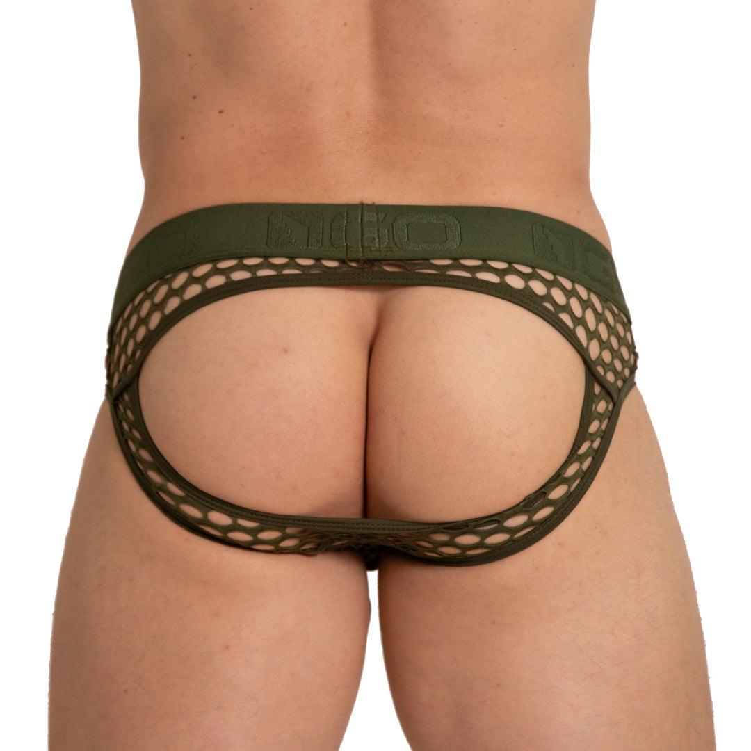 HOLE GREEN BRIEF JOCK - Gigo Underwear Colombia