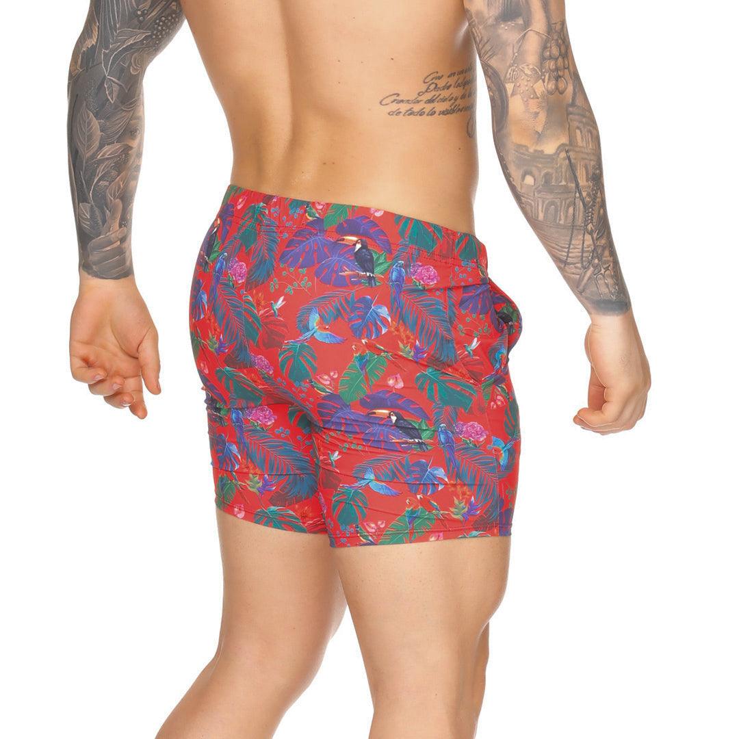 MACAWS RED BEACHWEAR - Gigo Underwear Colombia