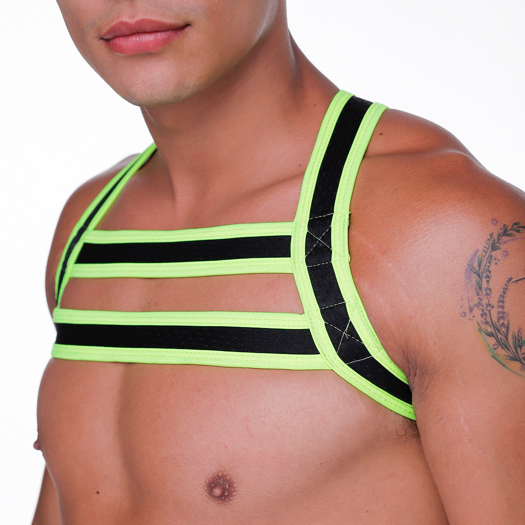 Medieval Yellow Harness vista posterior de Gigo Underwear