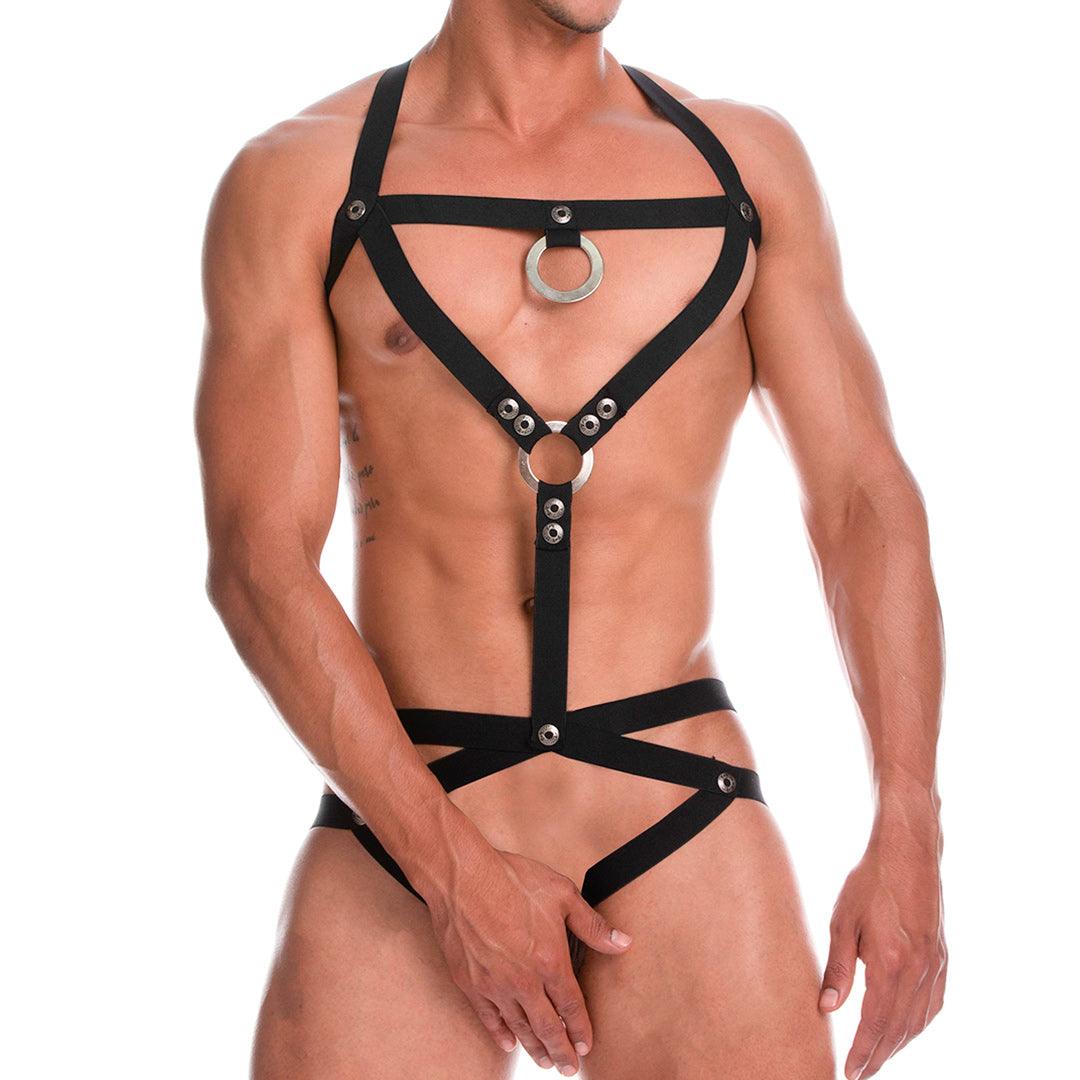 MISTERY BLACK HARNESS - Gigo Underwear Colombia