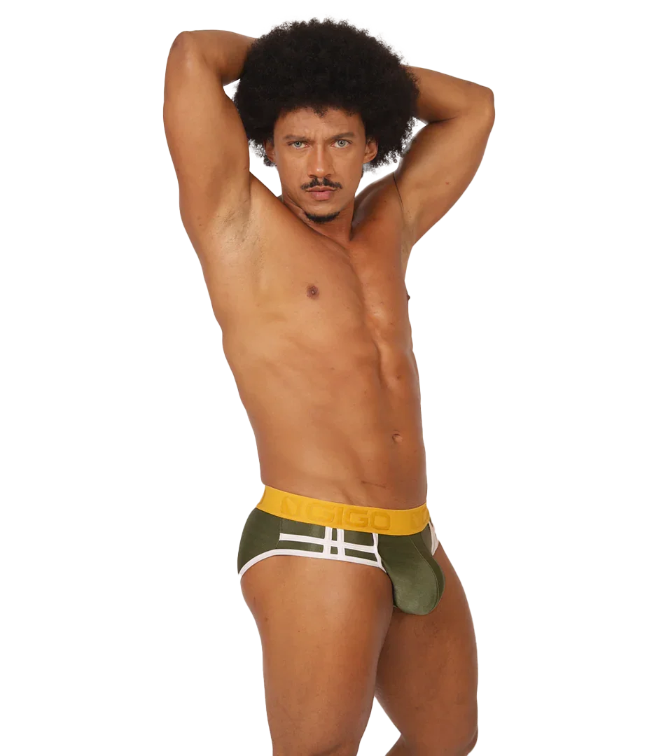 MIX GREEN BRIEF - Gigo Underwear Colombia