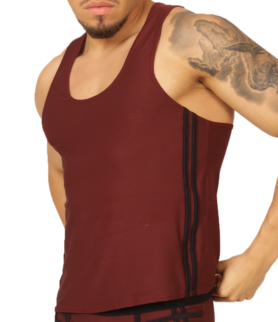 MIX WINE TANK - Camisilla Deportiva Masculina en Colores Modernos