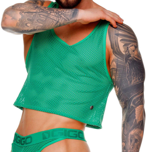 MOROCCO GREEN CROOP TOP - Gigo Underwear Colombia