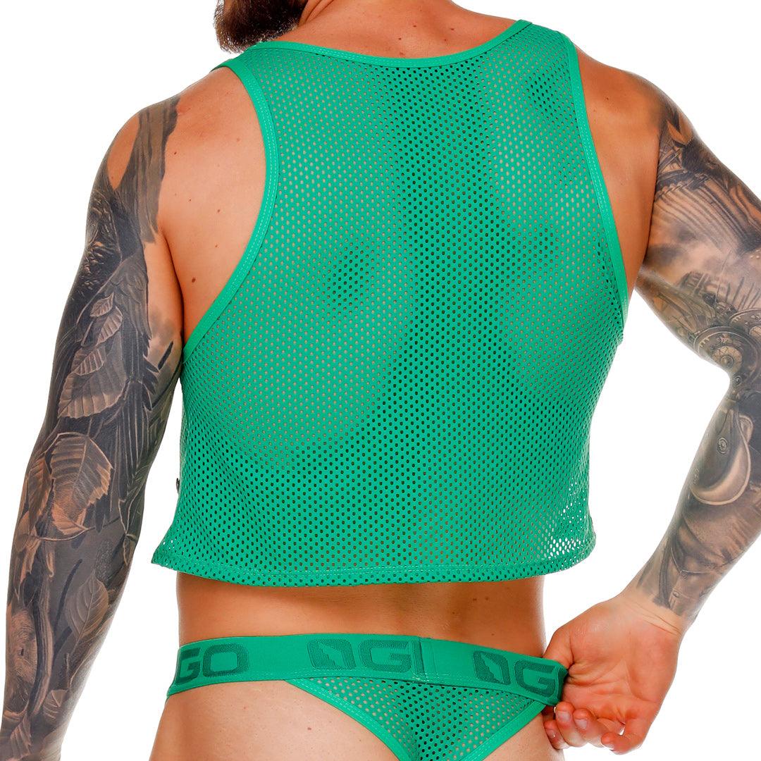 MOROCCO GREEN CROOP TOP - Gigo Underwear Colombia