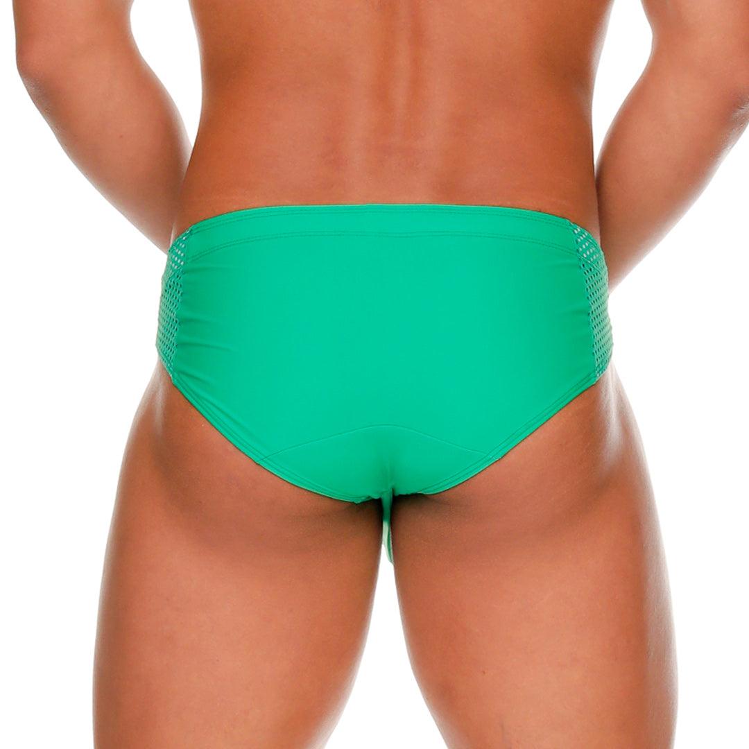 MOROCCO GREEN SWIM BRIEF - Gigo Underwear Colombia