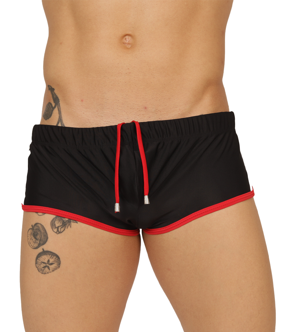 NICE BLACK SWIM TRUNK - Trunk Deportivo Masculino con Estilo Actual