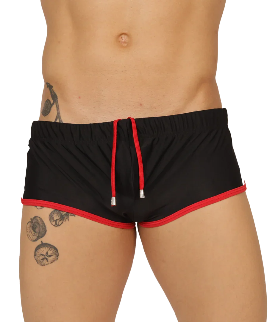 NICE BLACK SWIM TRUNK - Gigo Underwear Colombia