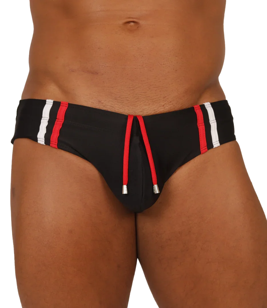 NICE BLACK SWIMBRIEF - Gigo Underwear Colombia