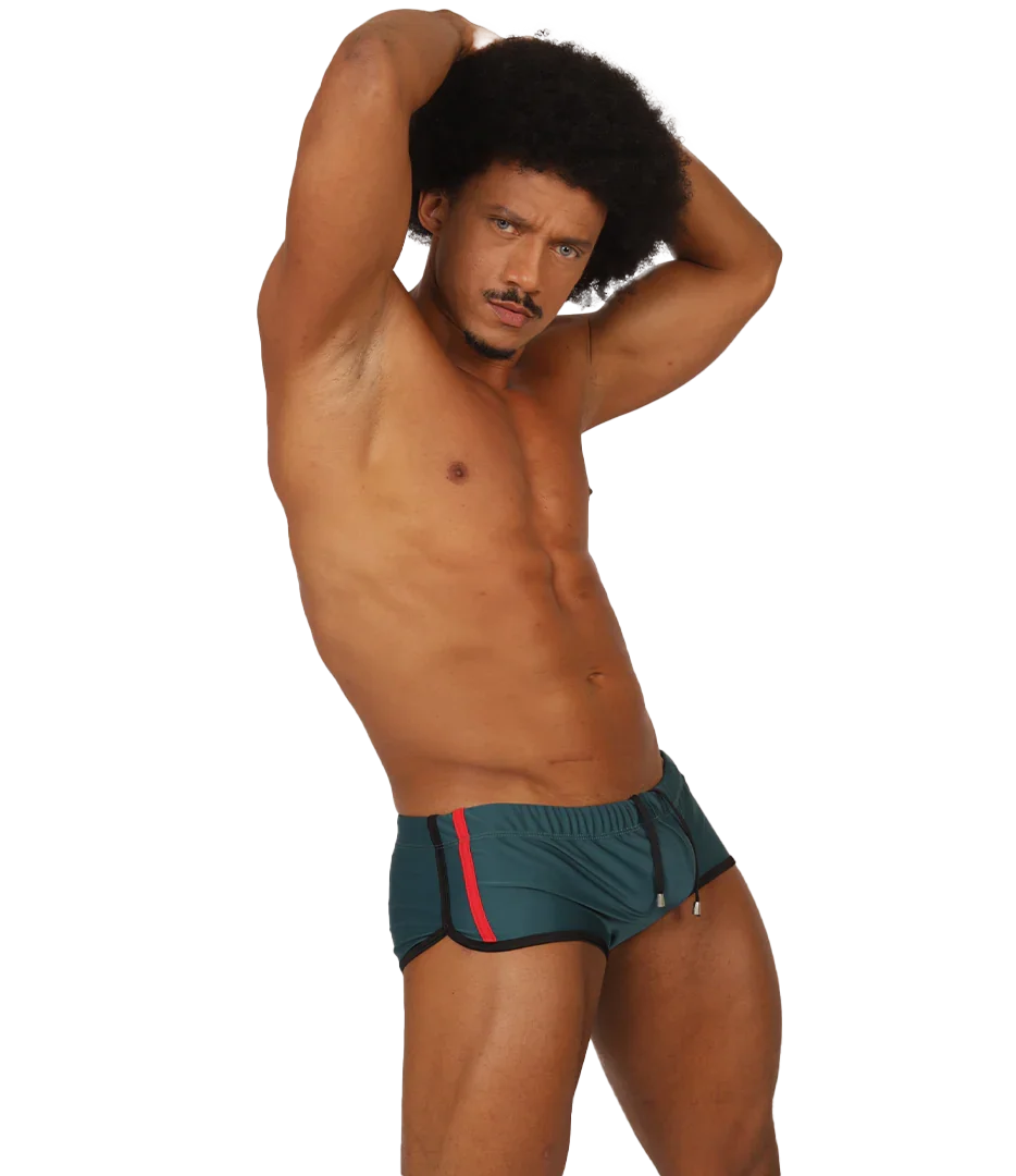 NICE GREEN SWIM TRUNK - Gigo Underwear Colombia