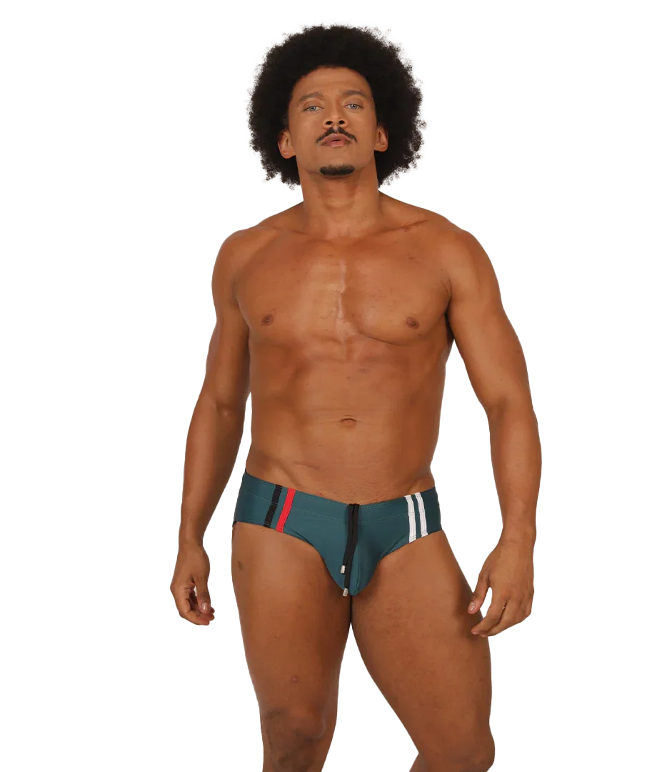 NICE GREEN SWIMBRIEF - Gigo Underwear Colombia