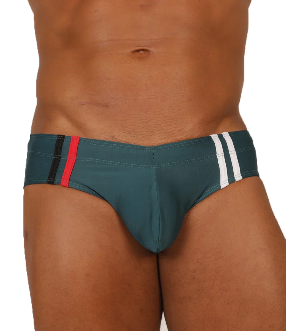 NICE GREEN SWIMBRIEF - Gigo Underwear Colombia