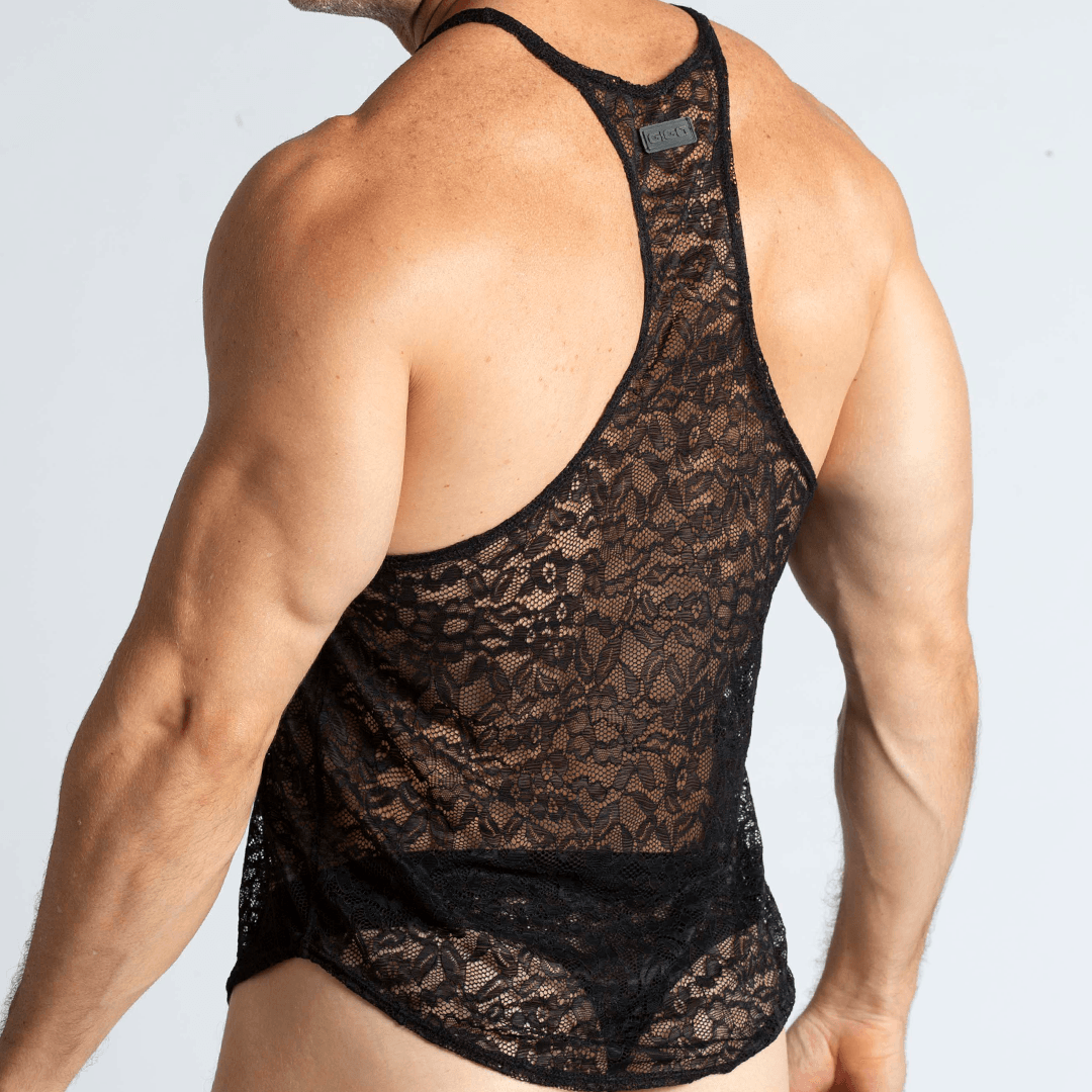 PARADISE BLACK TANK - Gigo Underwear Colombia
