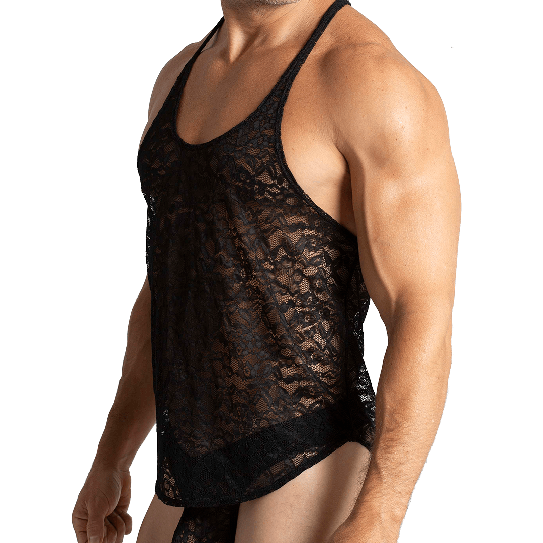 PARADISE BLACK TANK - Gigo Underwear Colombia