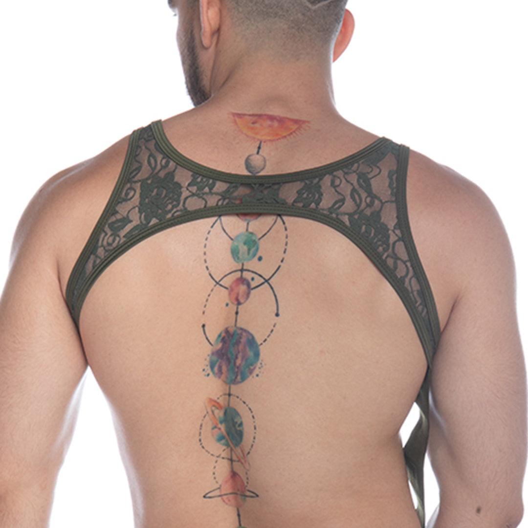 PICOT GREEN HARNESS - Gigo Underwear Colombia