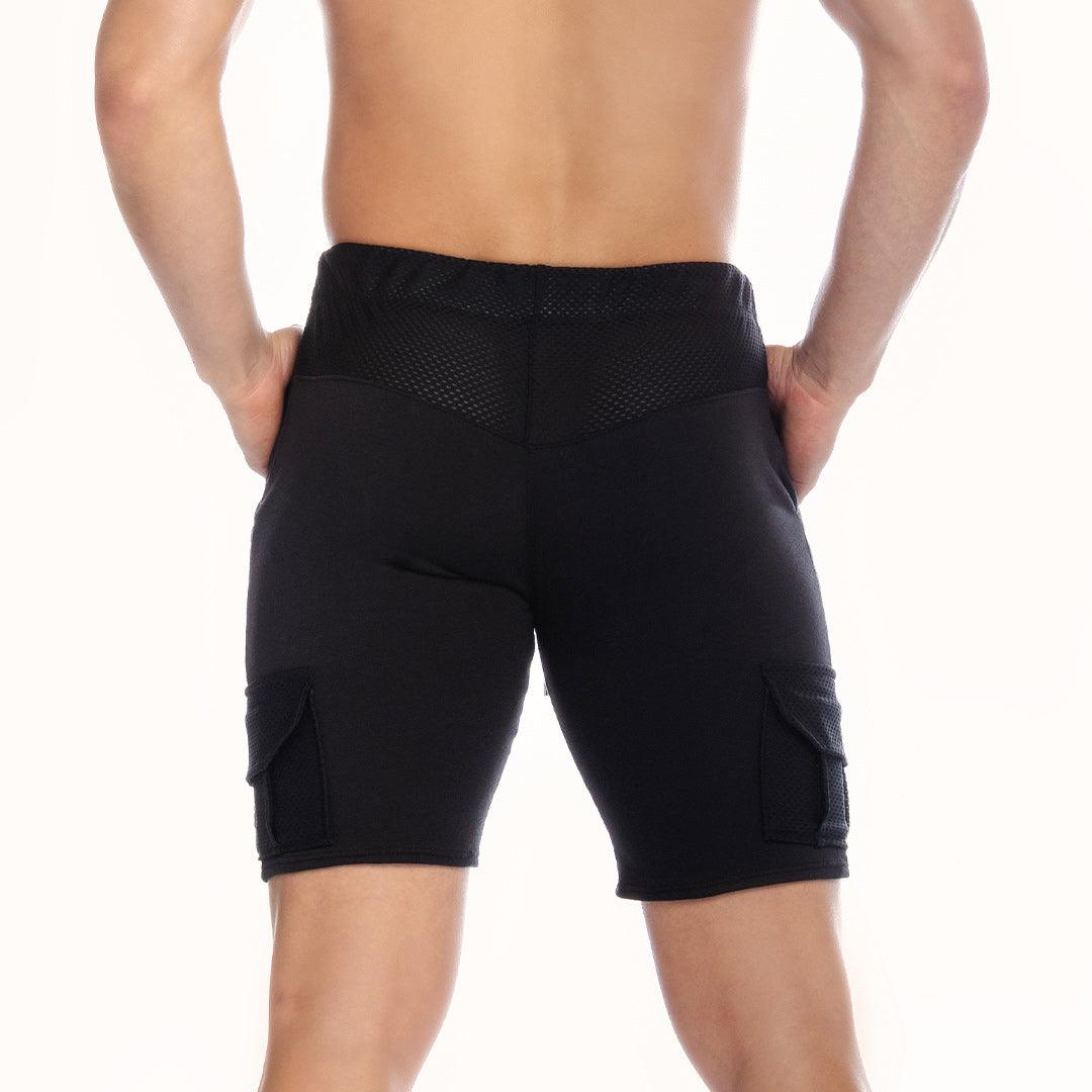 POCKET BLACK SHORT - Gigo Underwear Colombia