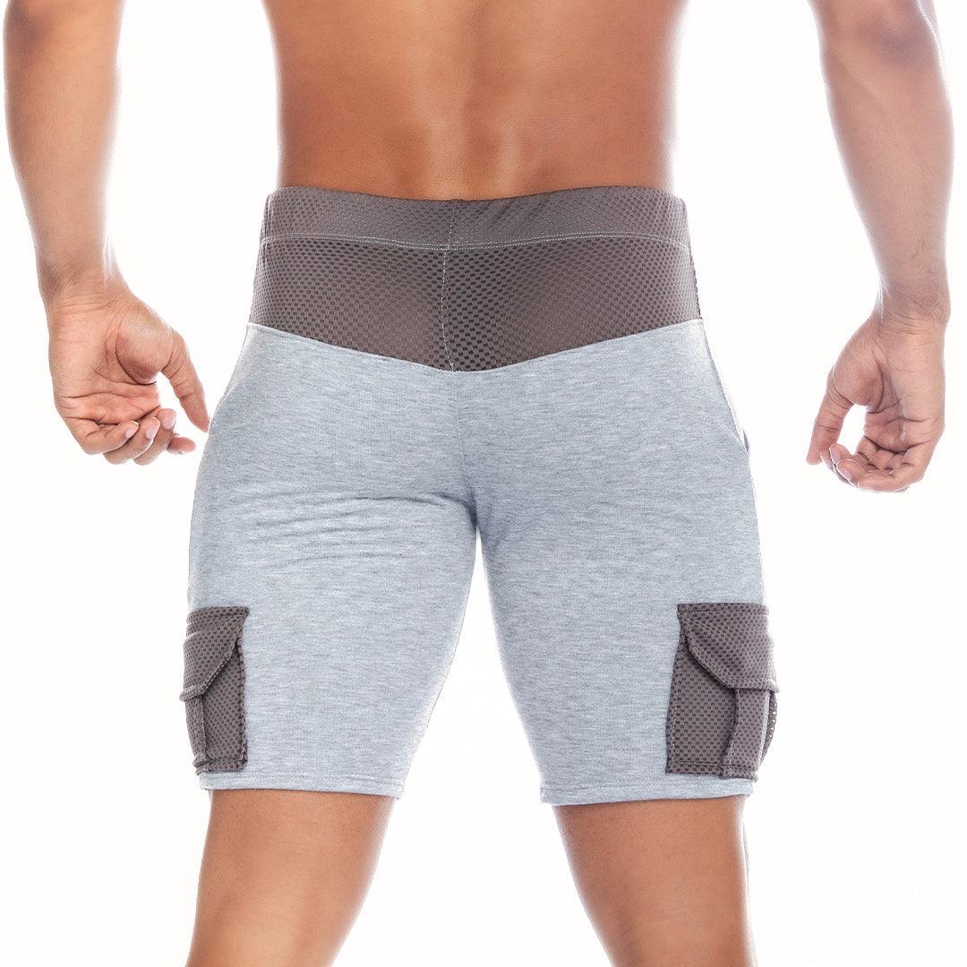 POCKET GRAY SHORT - Gigo Underwear Colombia