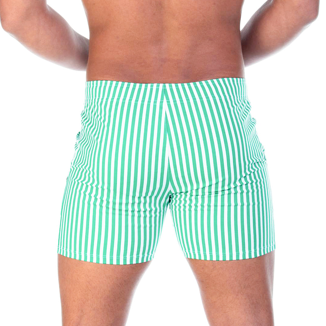 Polo Green Beachwear vista posterior de Gigo Underwear