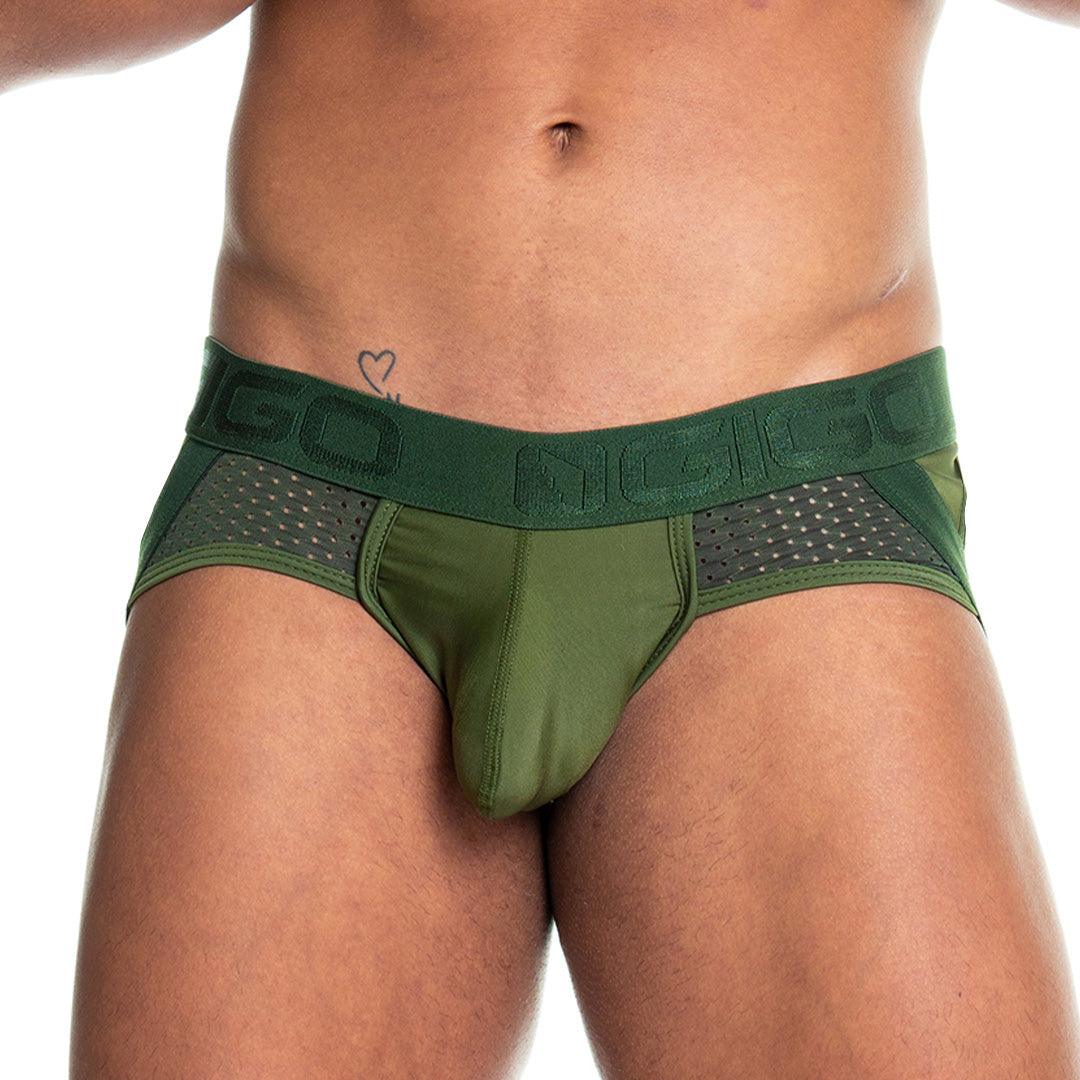 PRUDENCE GREEN BRIEF JOCKSTRAP - Gigo Underwear Colombia