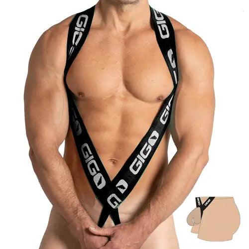 PURITY BLACK HARNESS - Gigo Underwear Colombia