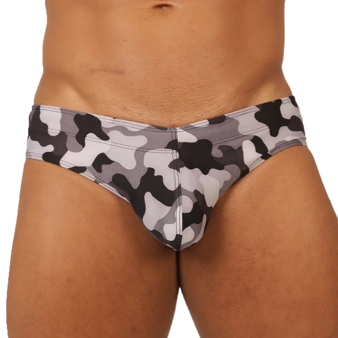 RANK CAMOUFLAGED SWIM BRIEF - Gigo Underwear Colombia