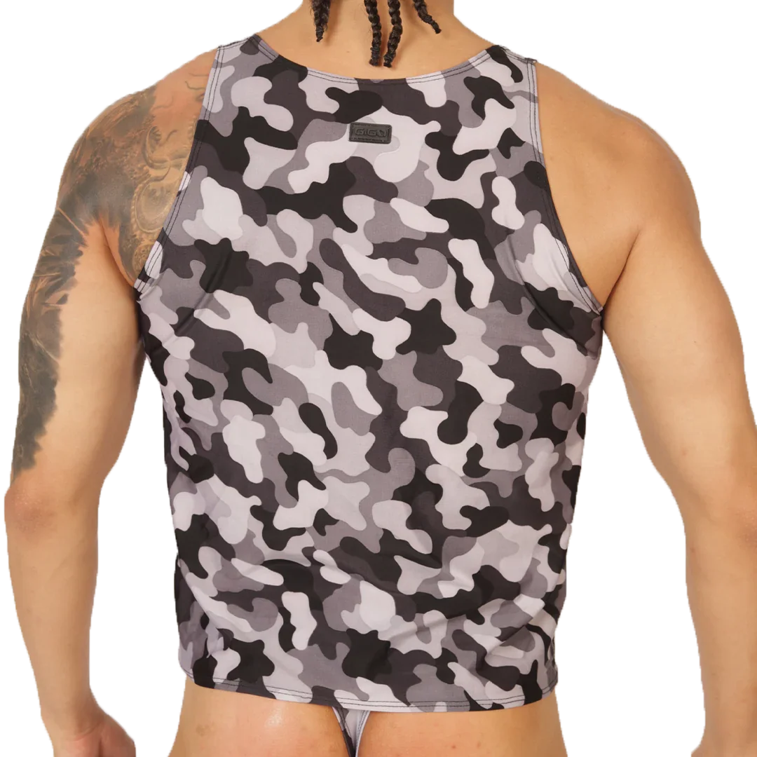 RANK CAMOUFLAGED TANK - Gigo Underwear Colombia