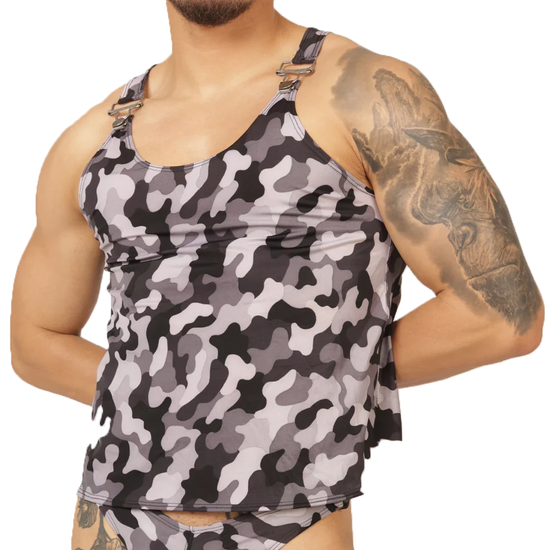RANK CAMOUFLAGED TANK - Gigo Underwear Colombia
