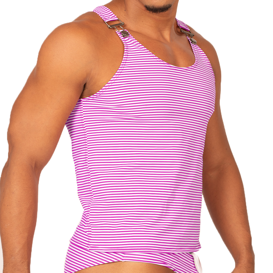 RANK PURPLE TANK - Camisilla Deportiva Masculina en Colores Modernos