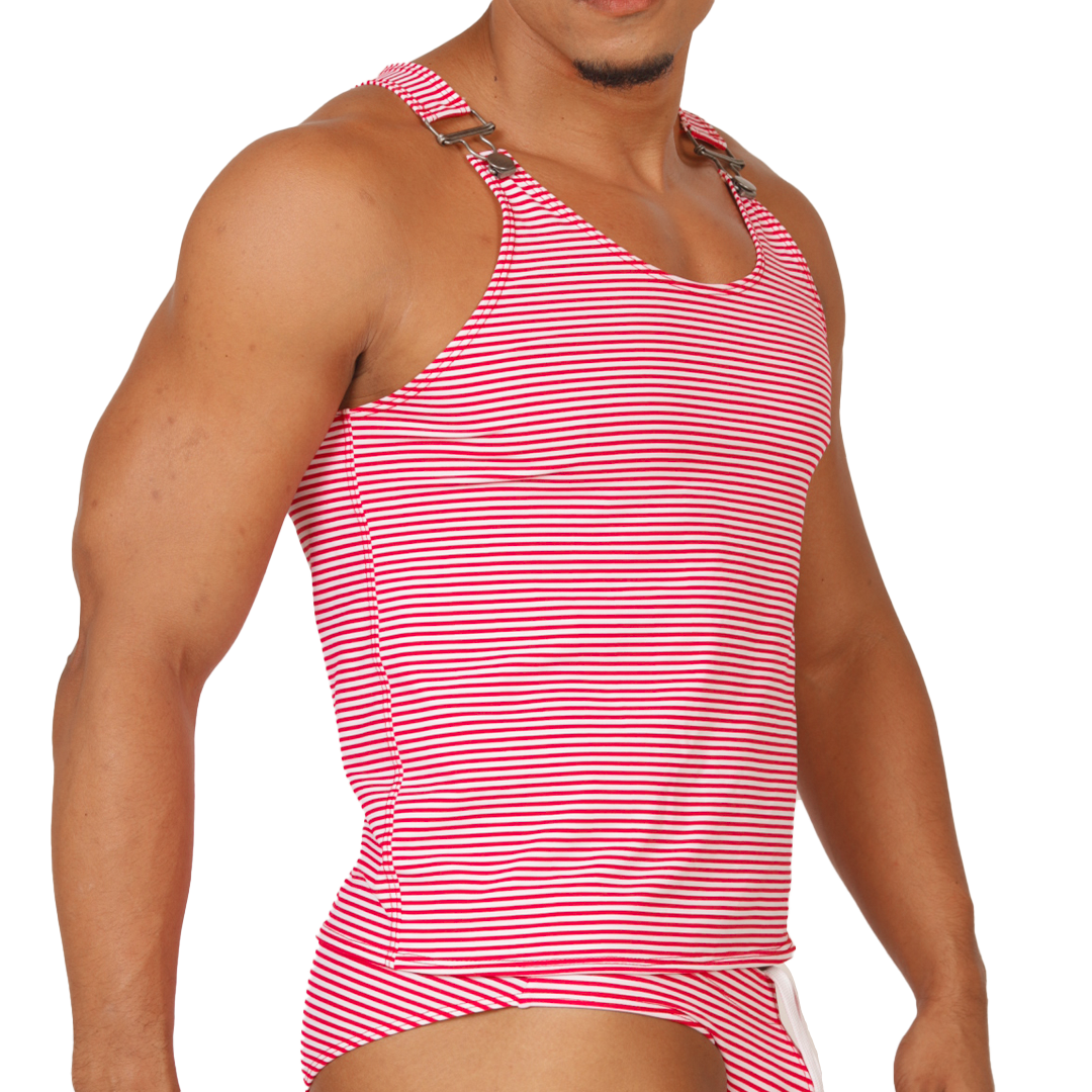 RANK RED TANK - Camisilla Deportiva Masculina en Colores Modernos