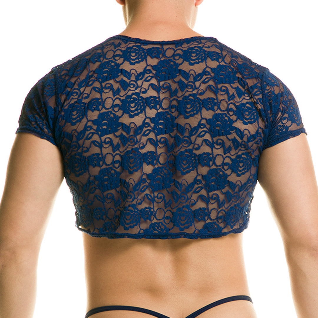 Redemotion Blue Croop Top vista posterior de Gigo Underwear