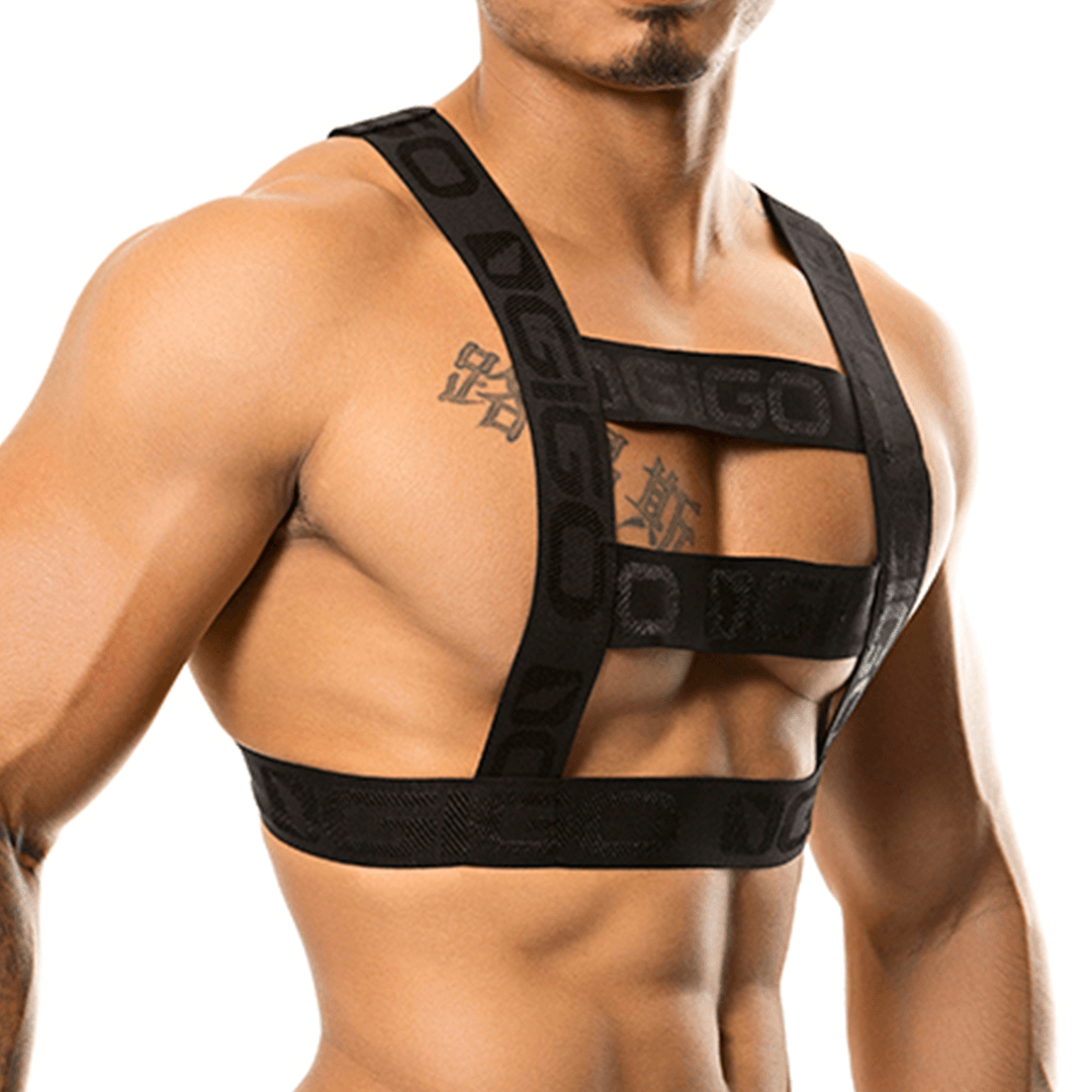 RESISTLESS BLACK HARNESS - Gigo Underwear Colombia