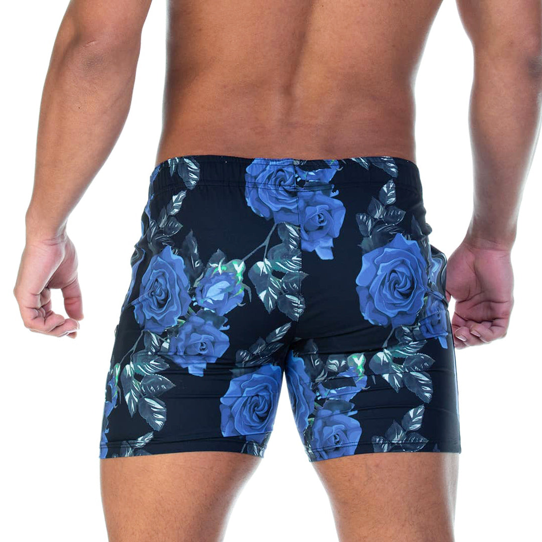 Rose Blue Beachwear vista posterior de Gigo Underwear