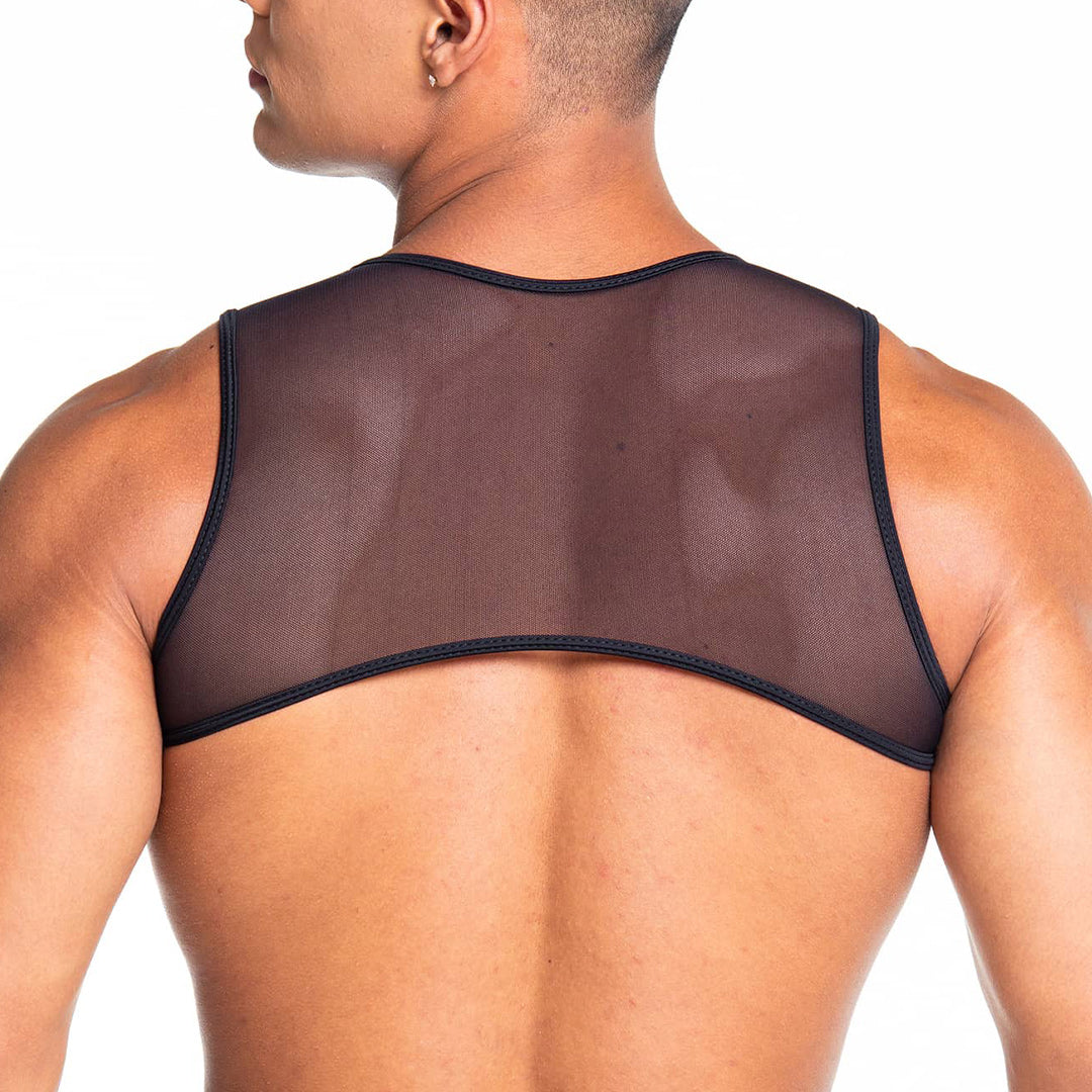 Skin Black Harness vista posterior de Gigo Underwear