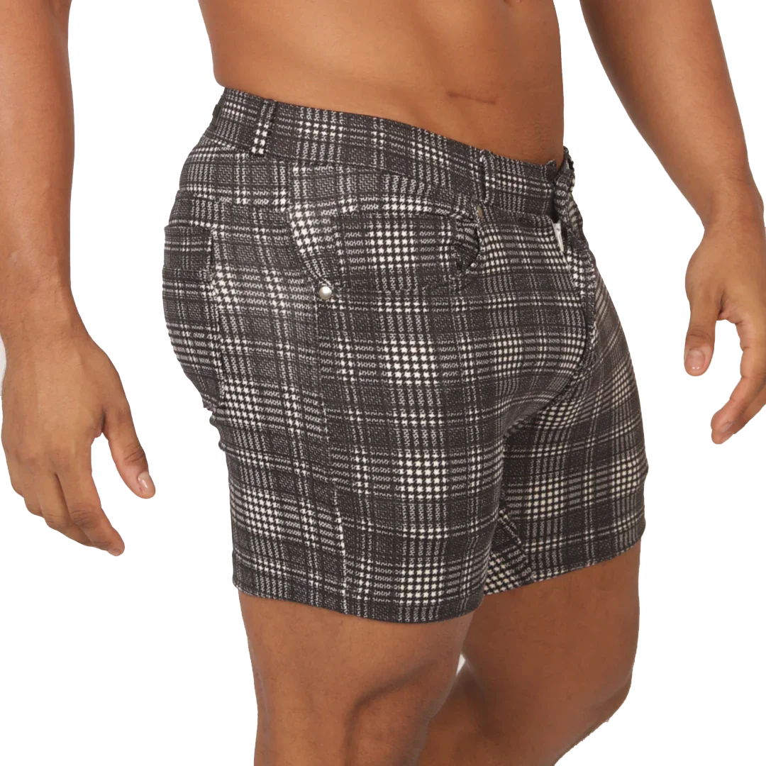SOCIAL GRAY SQUARE SHORT - Gigo Underwear Colombia
