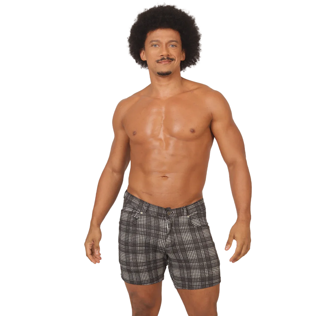 SOCIAL GRAY SQUARE SHORT - Gigo Underwear Colombia