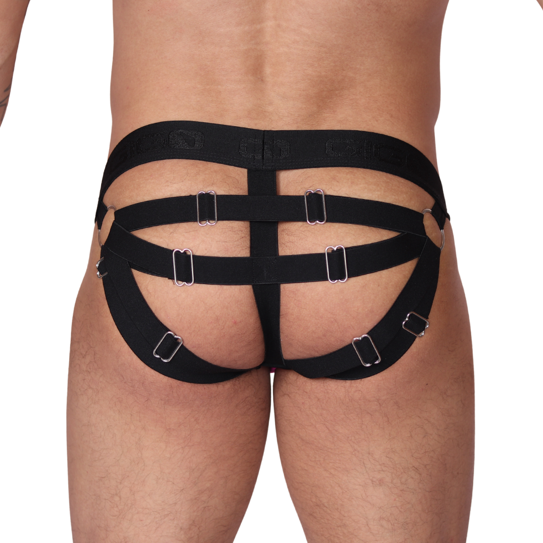 Spectrum Fuchsia Jockstrap vista posterior de Gigo Underwear