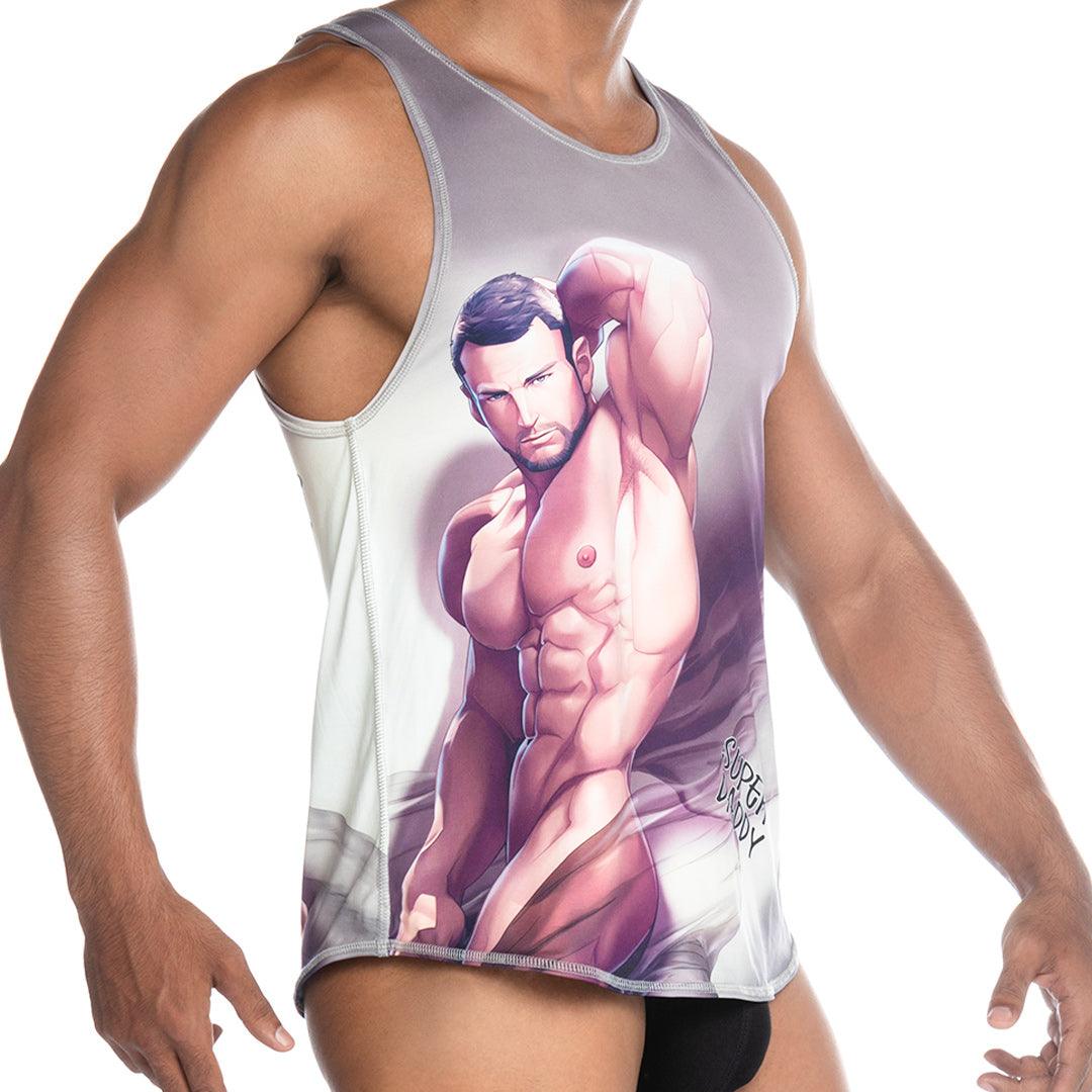 SUPER DADDY BROWN TANK - Gigo Underwear Colombia