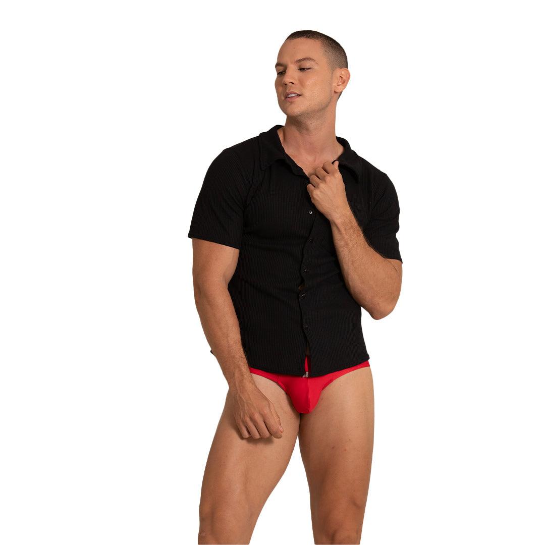 TISSUE BLACK SHIRT - Gigo Underwear Colombia