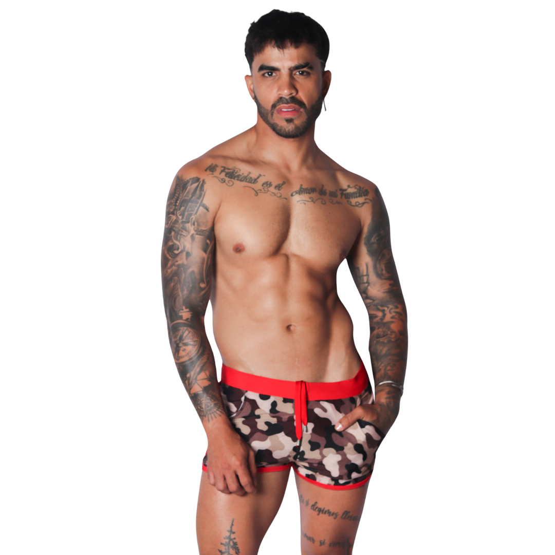 Trend Red Beachwear en modelo de Gigo Underwear