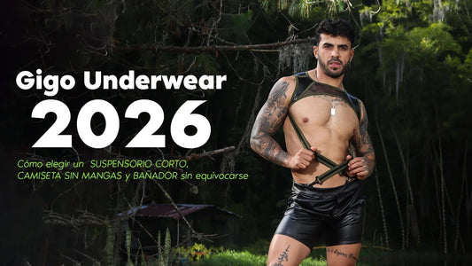 Guía de fit Gigo Underwear para elegir BRIEF JOCKSTRAP TANK y SWIMWEAR