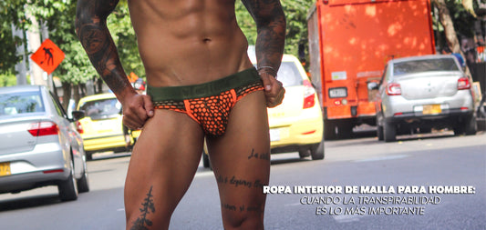 Ropa interior de malla para hombre con diseño ligero, fresco y transpirable de Gigo Underwear