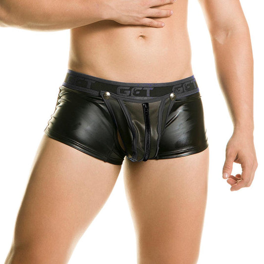 1 FETICHE BLACK TRUNK ZIPPER - Gigo Underwear Colombia
