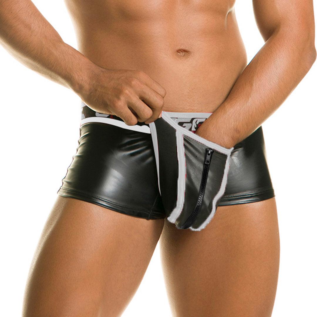 1 FETICHE WHITE TRUNK ZIPPER - Gigo Underwear Colombia