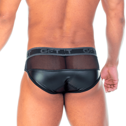 2 Fetiche Black Brief vista posterior de Gigo Underwear