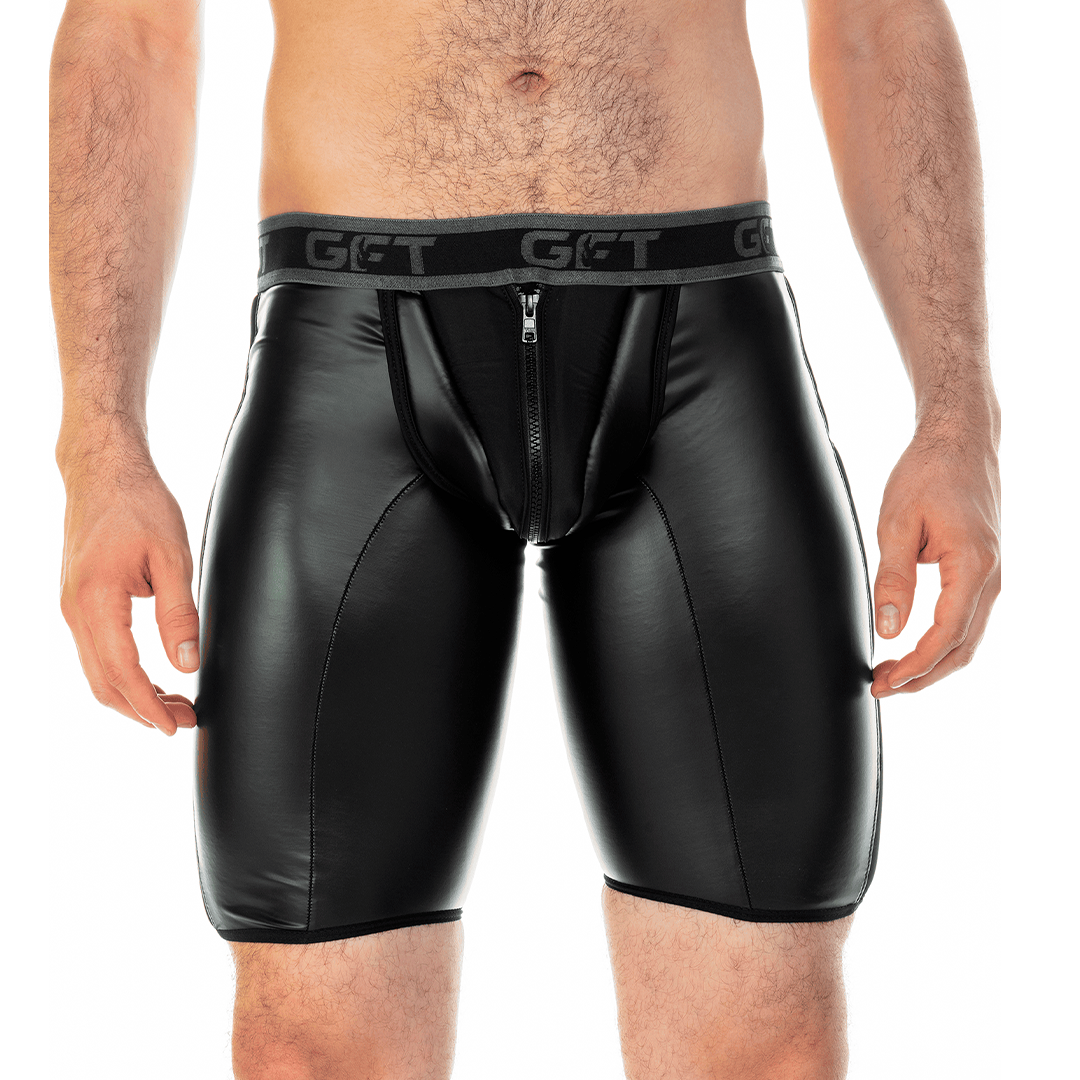 2 Fetiche Black Zipper Trunk Long de Gigo Underwear