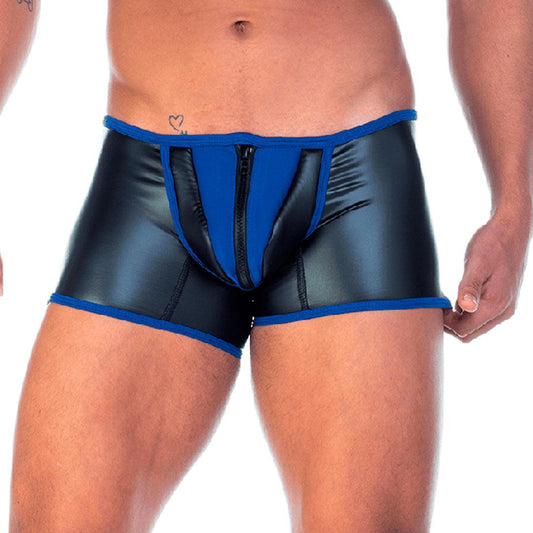 2 FETICHE BLUE ZIPPER TRUNK - Gigo Underwear Colombia