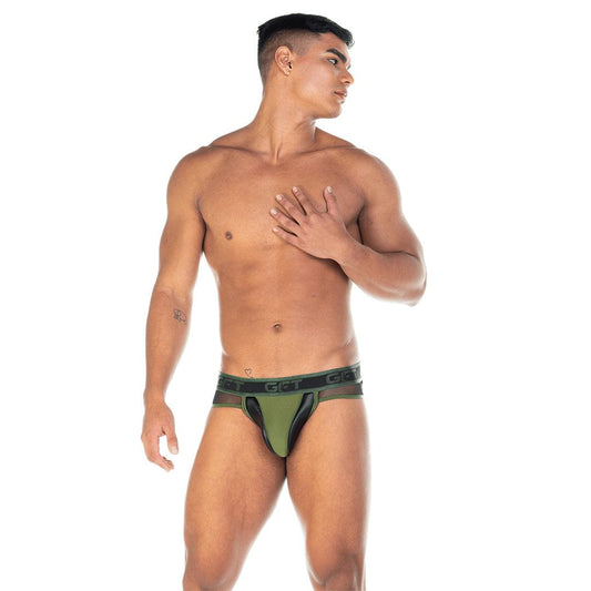 2 FETICHE GREEN BRIEF - Gigo Underwear Colombia