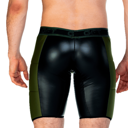 2 Fetiche Green Trunk Long vista posterior de Gigo Underwear