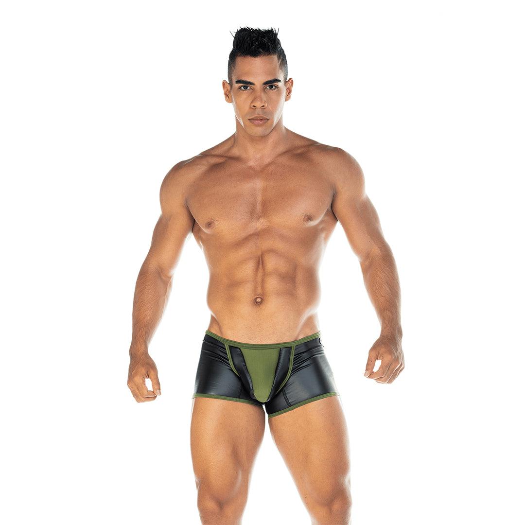 2 FETICHE GREEN TRUNK - Gigo Underwear Colombia