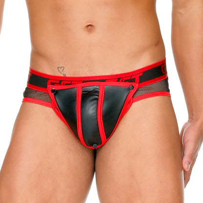Fetish Red Brief vista frontal de Gigo Underwear